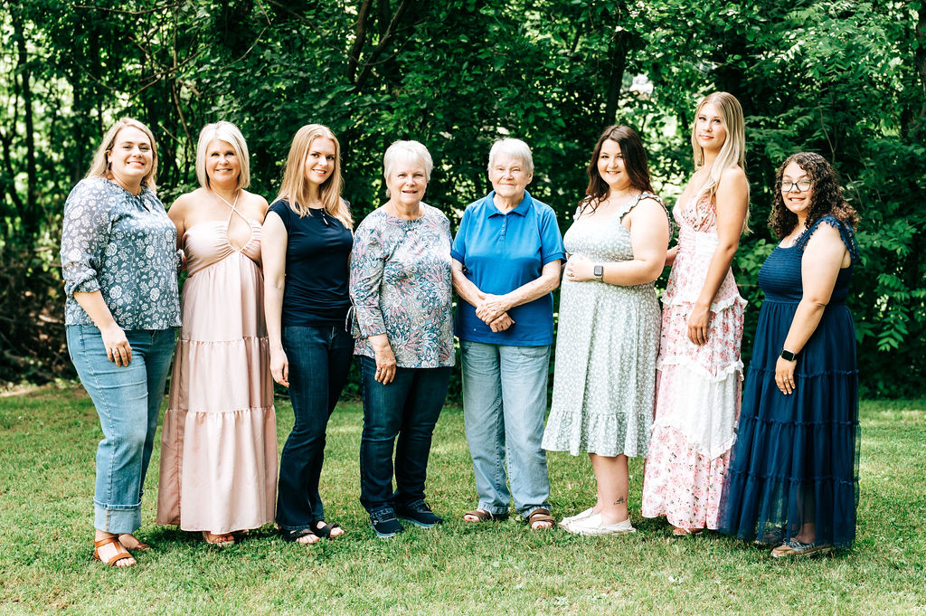 Natural family interactions captured during outdoor portrait session