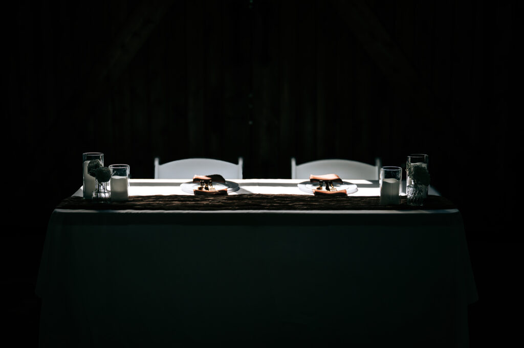 Head Table at Briarwood Hills Wedding Venue